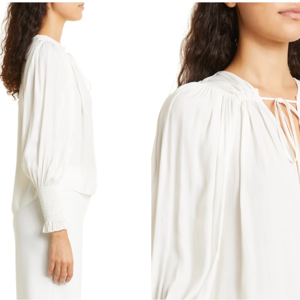 Tie Neck Sateen Blouse
REBECCA TAYLOR large